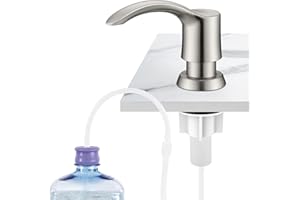 GAGALIFE Kitchen Sink Soap Dispenser - Sink Soap Dispenser Pump with 40" Silicone Extension Tube Kit (Brushed Nickel), Say Goodbye to Frequent Refills G080-1BN