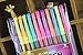 heartybay Colored Gel Pens Flash and Bright Colored for Adult Coloring Book Drawing Pens for Sketch Gel Pen Set, 12 Assorted Colors