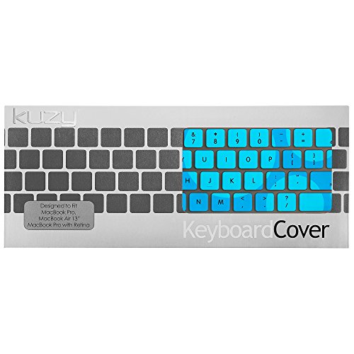 Kuzy Circles Aqua/Blue Keyboard Silicone Cover Skin for Macbook