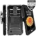 LG Phoenix 2 Case,IDEA LINE INC(TM)Heavy Duty Armor Shock Proof Dual Layer Holster Locking Belt Swivel Clip with Kick Stand + Stylus Pen + Premium Screen Protector(Black/Black)