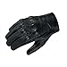 Full finger Goat Skin Leather Touch Screen Motorcycle Gloves Men/Women S,M,L,XL,XXL (Perforated, XXL)