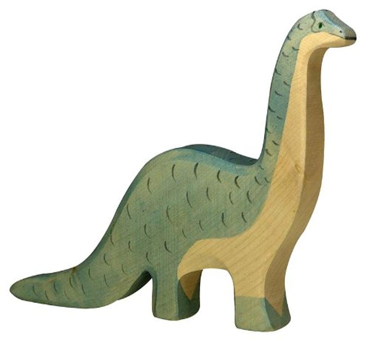 Holztiger Brontosaurus Wooden Figure