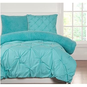 Amazon.com: 3 Piece Kids Teens Full Queen Aqua Blue