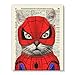 Spider Cat, Superhero Kids Bedroom Wall Decor, Vintage Wall Art Upcycled Dictionary Art Print Poster For Kids Room Decor 8x10 inches, Unframed