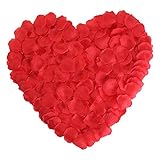 Red Rose Petals Silk Flower for Wedding Proposal Decorations 2000PCS by NewStarFire(Red)
