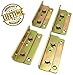 Premium No-Mortise Bed Rail Brackets (Complete Set of 4, #8 x 1