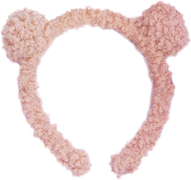 NUOBESTY 3pcs Bear Ears Headbands Cute Fluffy Hair Hoops Party Favor Headwear Makeup Headbands Costume Hair Accessories - Image 3