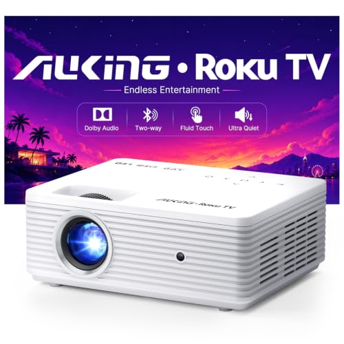 Auking Roku TV Smart Mini Projector