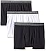 Fruit of the Loom Men's Everyday Active Black Gray Trunk Boxer Brief(Pack of 3)