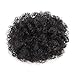 Short Afro Kinkys Curly Ponytail Drawstring African American Synthetic Ponytail Hairpieces Natural Hair Puff for Women(1B)