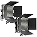 Neewer 2 Packs Professional Metal Bi-Color Dimmable 660 LED Video Light for Studio,YouTube,Product Photography,Video Shooting,Durable Metal Frame,with U Bracket and Barndoor,3200-5600K,CRI 96+ primary