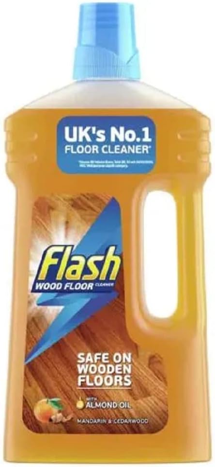 Flash Wood Floor Cleaner with Almond Oil Mandarin Cedarwood 1L