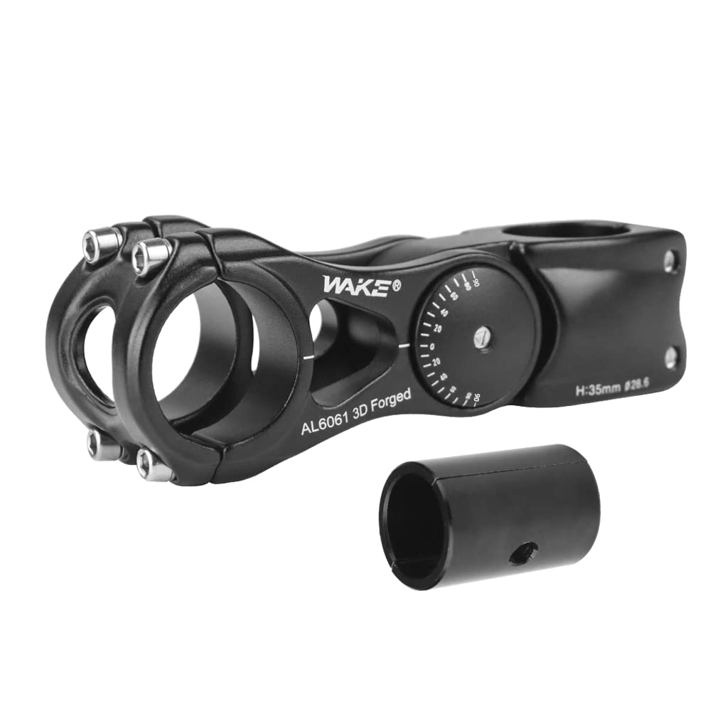 FOMTOR Bike Stem, Adjustable MTB Stem 25.4/31.8mm, 90 Degree 3D Bike Handlebar Stem, 90MM Mountain Bike Handlebar Stem for Bicycle, Road Bike, MTB, BMX, Cycling
