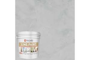 VASARI Lime Plaster & Paint | LIME PAINT | Made from Natural Lime and Powdered Marble | color: Cement Grey #21 | size: 1 Gallon