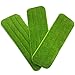 3 Pack Reveal Mop Microfiber Wet/Dry Cleaning Pads for Spray Mops Washable, Cleaning Supply 16.5X5.5 Inches (3, Green)