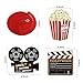 36Ct Movie Night Party Decorations Hanging Swirls - Hollywood Movie Theater Themed Bridal Shower/Birthday Party Supplies Film Backdrop