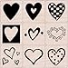 Hero Arts LL538 Woodblock Stamp, Little Stampers Hearts