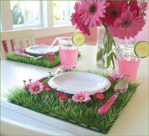 Butterfly-Craze-4-Pcs-Party-Table-Decorations-Table-Decor-Flower-Placemat-For-Girls-Flower-Party