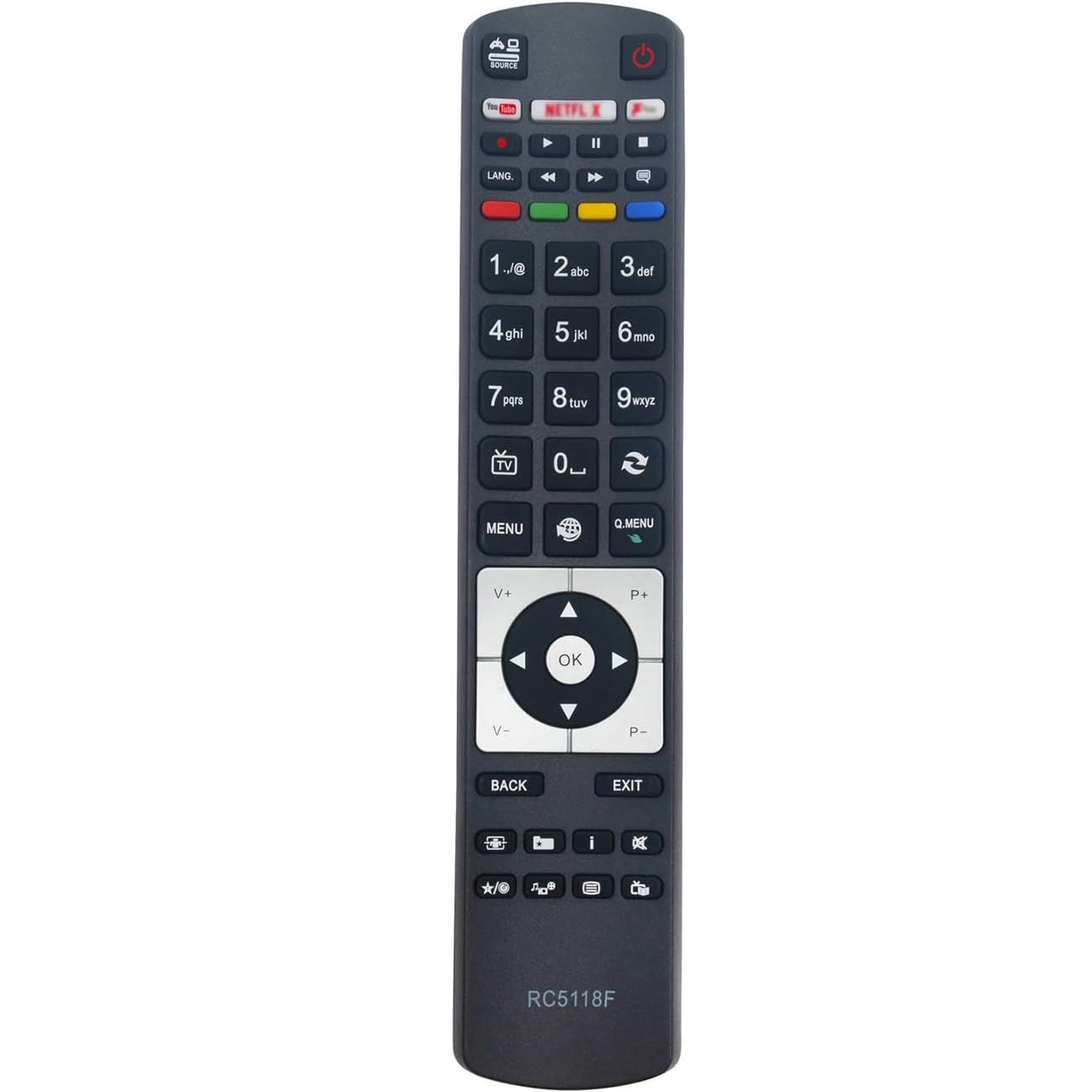 ALLIMITY RC5118F Remote Control Replace fit for Hitachi TV 32HB16J61UB 24HB11J65U 32HB16J61U 32HB16T61UB 43HB16T72U 32HB16J61U 32HB16T61U 32HB16J61UA 43HB16J72U 55HK15T74U