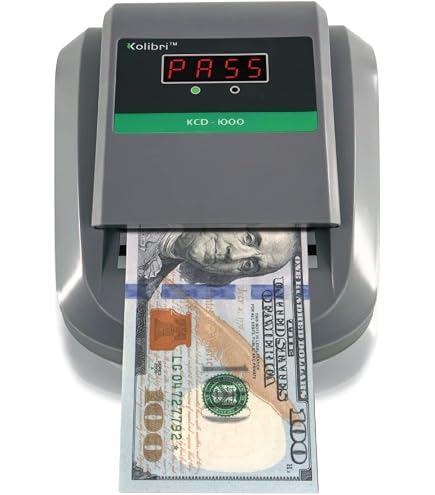 Amazon.com: BISOFICE 假鈔偵測器便攜式貨幣計數機UV/MG/IR/圖像/紙張