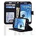 navor Samsung Galaxy S3 Deluxe Book Style Folio Wallet Leather Case with Money Pocket & Removable Strap (Black)