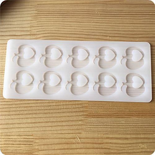 Set of 2 Silicone Chocolate Garnish Mold Cake Insert Decoration Mould Holiday Gift Party Cupcake adornment (Apple Shape)