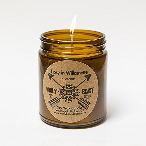 WOOLY BEAST Soy Candles – TIPSY IN WILLAMETTE 9oz