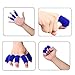 Busy Mom 20pcs Summer Finger Sleeves Sport Elastic Arthritis Trigger Braces Knuckle Compression Protector Prevent Calluses (10black&10blue)