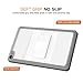 MoKo Case for Fire HD 8 2016 Tablet - [Heavy Duty] Full Body Rugged Cover with Built-in Screen Protector for Amazon Fire HD 8 (Previous 6th Generation - 2016 Release ONLY), WHITE & GRAY