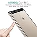 Huawei P8 Case - MoKo Halo Series Back Cover with TPU Cushion Technology Corners + Clear Back Panel Bumper Cover for Huawei P8 5.2 Inch Smartphone 2016 Release, Crystal CLEAR