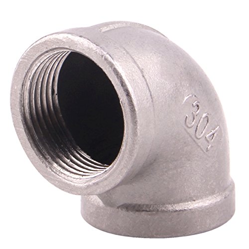 Cast Pipe Fitting 90 Degree Elbow - 3/4 '' NPT Female Threaded Pipe Fitting Stainless Steel 304