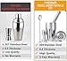 5 pieces Mixology Bartender Kit - Cocktail Shaker Set with Recipes for Martini & Drinks - 24 oz Bar Tool Kit Accessories - Stainless Steel Bartender Shaker Drink Mixer with Strainer, Muddler, Mixing Spoon, Measuring Jigger, Ice Tong