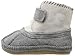 Robeez Girls' Galway Cozy Bootie Boot, Grey, 6-12 Months M US Infant