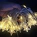 Star String Lights, Battery Operated LED Twinkle Lights 50pcs LED Indoor Fairy Lights Warm White for Patio Wedding Bedroom Princess Castle Garden Birthday Party Indoor Outdoor Decoration