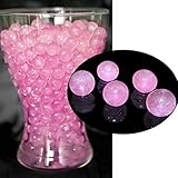 NI&YA 100g(3.5 oz) Crystal Gel Water Beads Pearl Colorful Grow Magic Jelly Balls for Gardening Flower Plant Toy - Light Pink