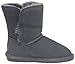 BEARPAW Abigail Shearling Boot (Little Kid/Big Kid),Charcoal,4 M US Little Kid