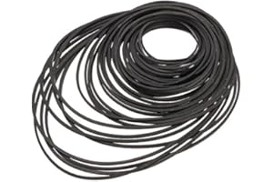 LTKJ 100PCS 40-135mm Mix Square Cassette Tape Machine Belt Common Belt Assorted for Recorders DVD Drive