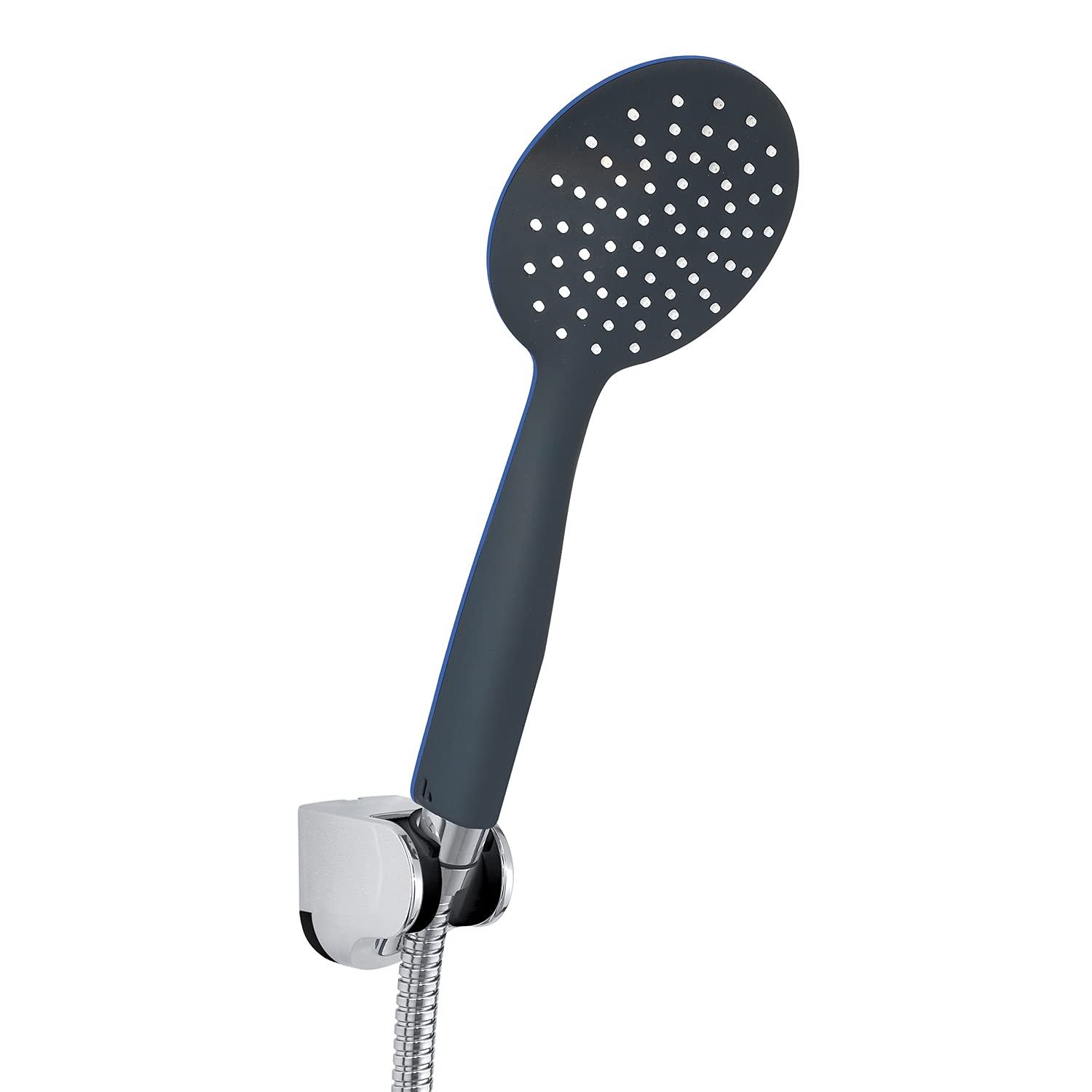 Gedy G-Tendence 07 Universal Shower Head 1 Jet, Flexible Shower Head 150 cm, ABS with Chrome/Black Finish, 2 Year Warranty, R&D Design, Sand Shower Filter Included, Unique