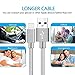 BULESK Phone Cable 4Pack 3FT 6FT 6FT 10FT Nylon Braided Certified Charger Cable USB Cord Charging Charger Compatible iPhone 8, X, 7, 7 Plus, 6, 6s, 6+, 5, 5c, 5s, SE, iPad, iPod Nano-Grey