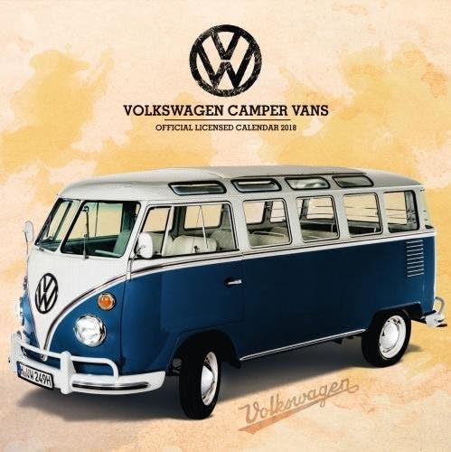 VW Camper Vans Official 2018 Calendar - Square Wall Format Calendar Calendar – Wall Calendar, 6 Sept. 2017