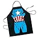ICUP Marvel - Captain America Be The Hero Character Adult Size 100% Cotton Adjustable Black Apron