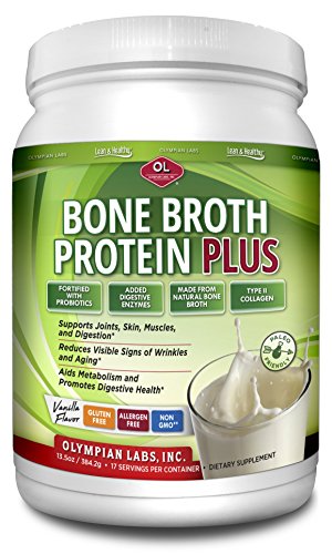 Olympian Labs Bone Broth Protein Plus with Added Probiotics and Digestive Enzymes