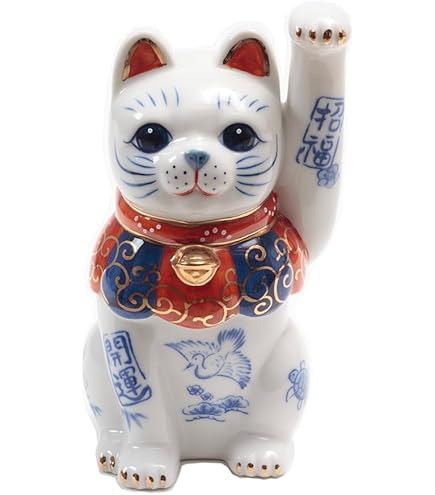 Amazon.com: Made in Japan Lucky Cat 6.3'' Tokoname Porcelain White