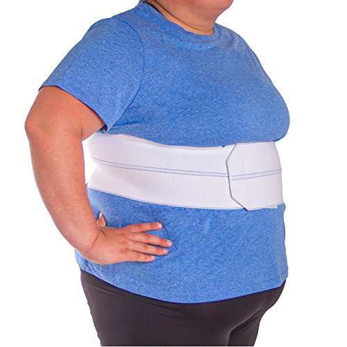 BraceAbility Broken Rib Brace | Elastic Chest Wrap Belt for Cracked, Fractured or Dislocated Ribs Protection, Compression and Support (Unisex Plus Size - Fits 55