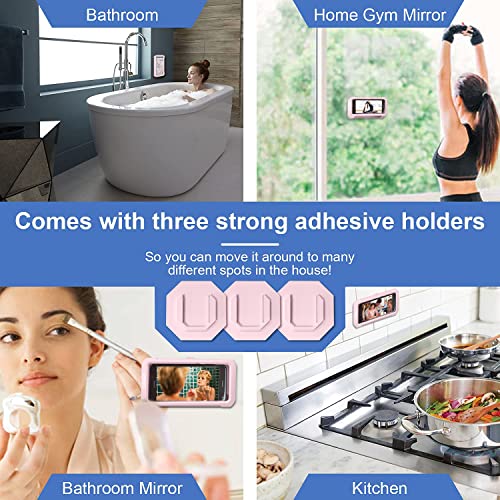 URROY Waterproof Shower Phone Holder, 360° Rotation Shower Phone Case, AntiFog High Sensitivity