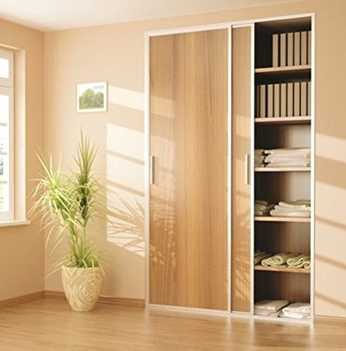Sliding Wardrobe 2 Door 1200mm Twin Track Gear System ARES 2 Roller Internal Cupboard 70kg