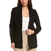 Anne Klein Womens Collection Compression Notch Collar Jacket
