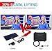 【Updated 2018 Version】 Professional TV Antenna-Indoor Digital HDTV Antennas Amplified 60-100 Mile Range 4K HD VHF UHF Freeview for Life Local Channels and Programming for All Type of Television