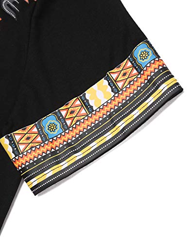 5 COOFANDY+African+Dashiki+Shirts+Pullover