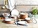 Trisha Yearwood Royal Precious Metals 10 Piece Non-Stick Ceramic Cookware Set, Copper